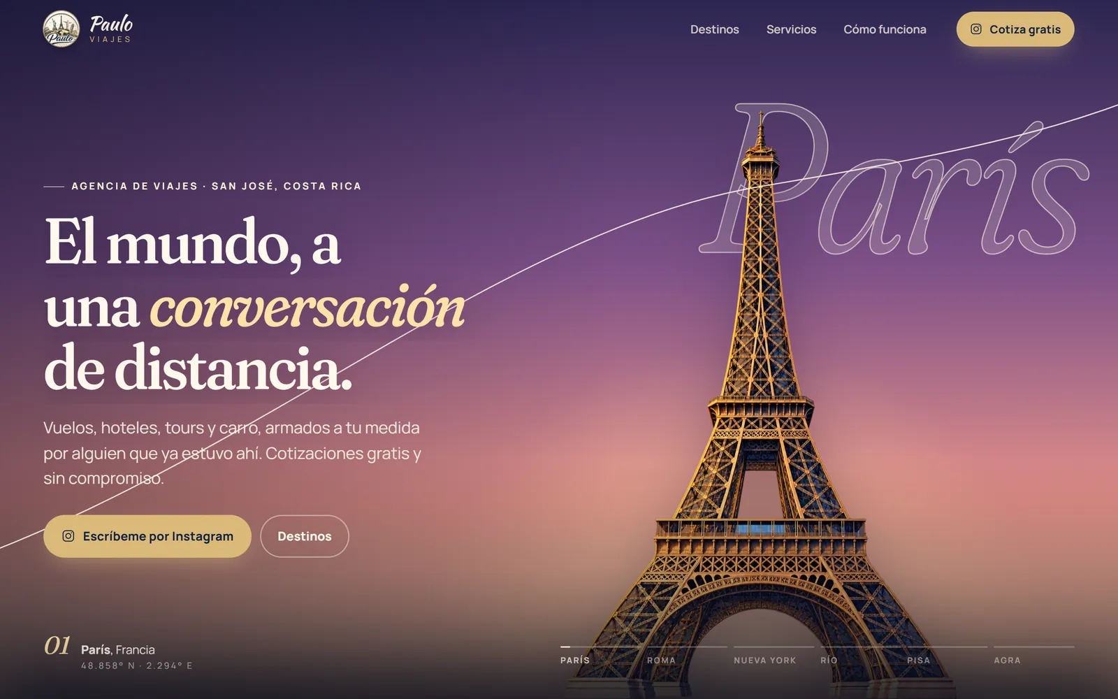 Paulo Viajes — Travel agency · client work