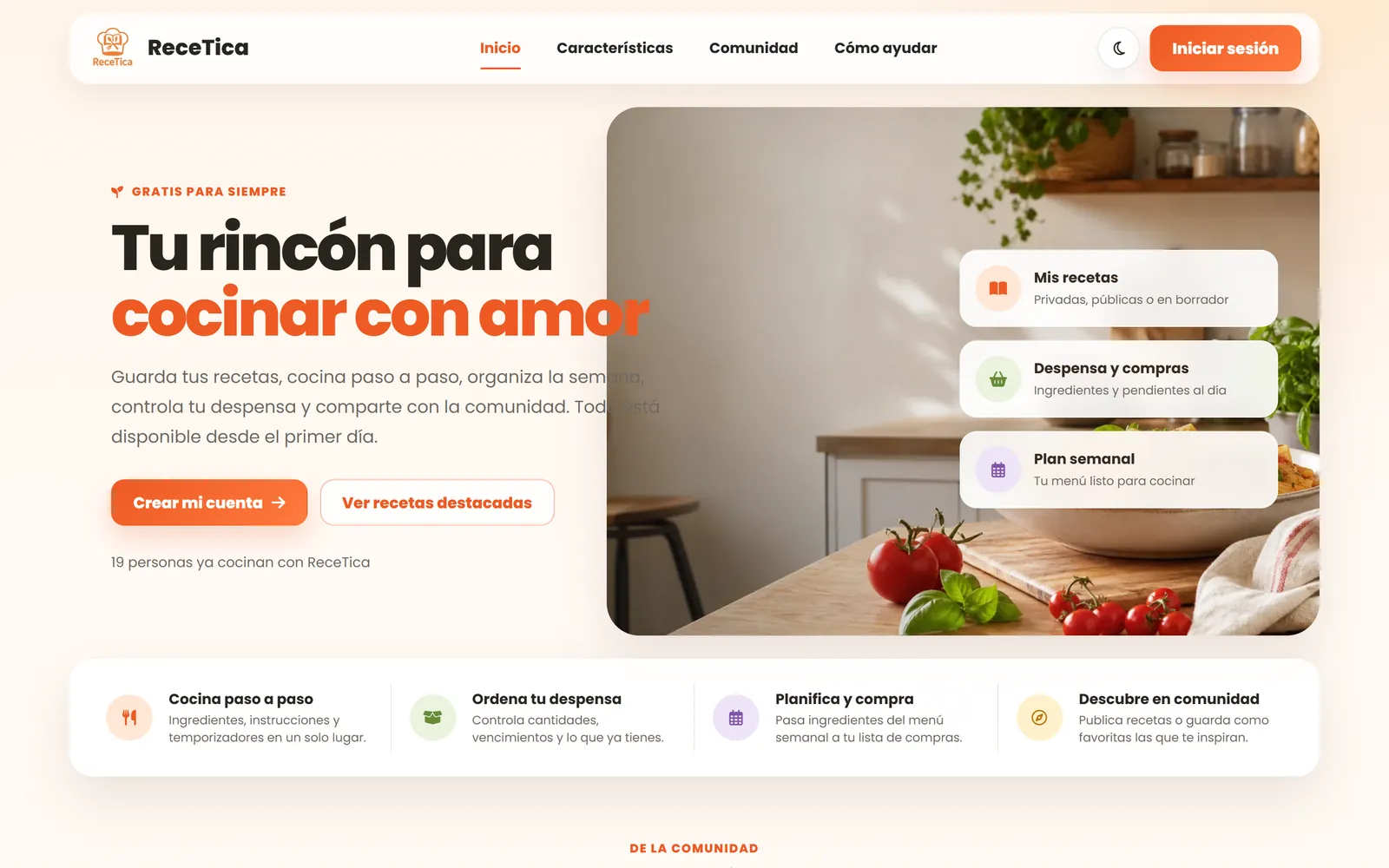 Recetica — Recipes, planner and pantry